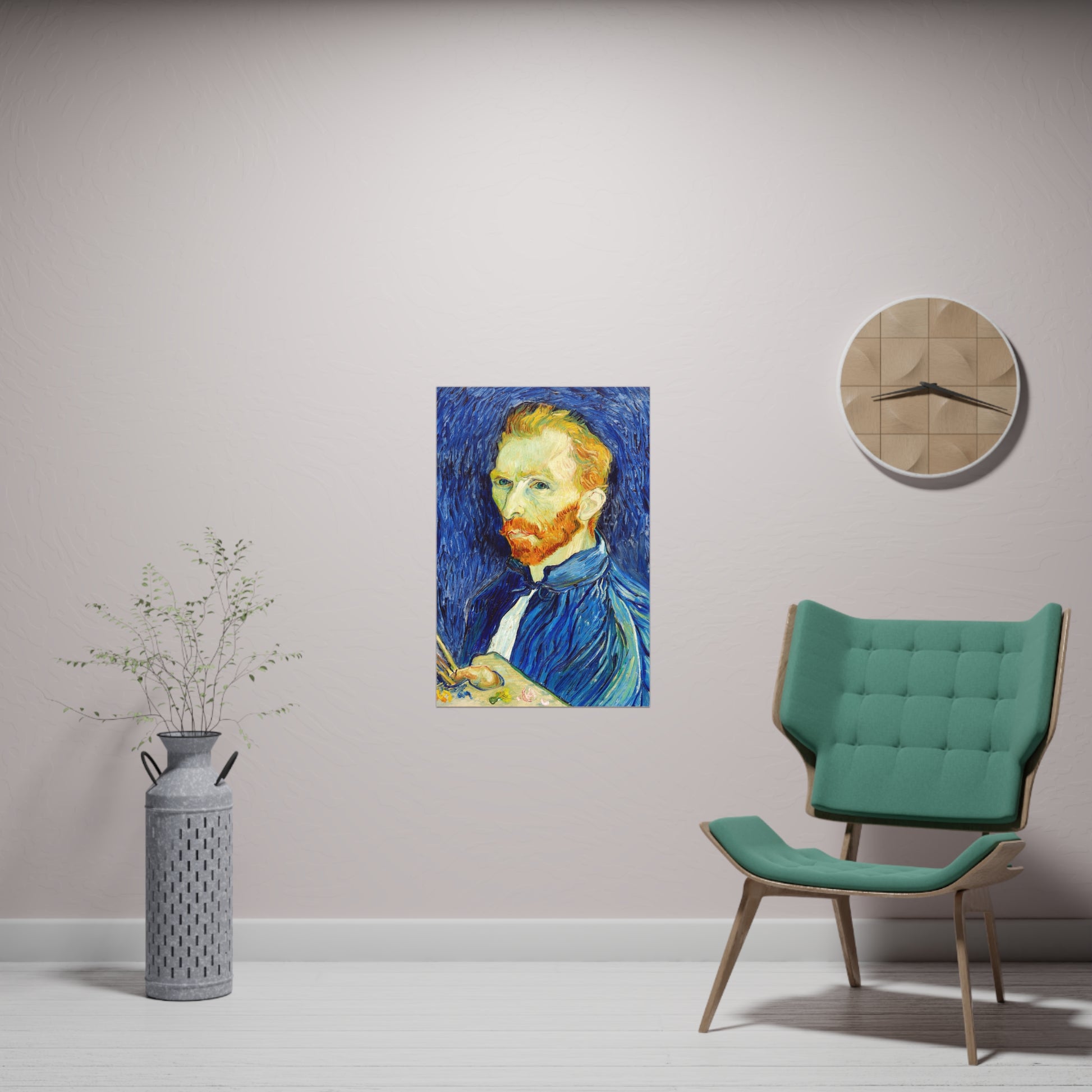 Poster Vertical din hârtie mată - Van Gogh Portret - Autoportret -  de Vincent Van Gogh - Pictura Celebră