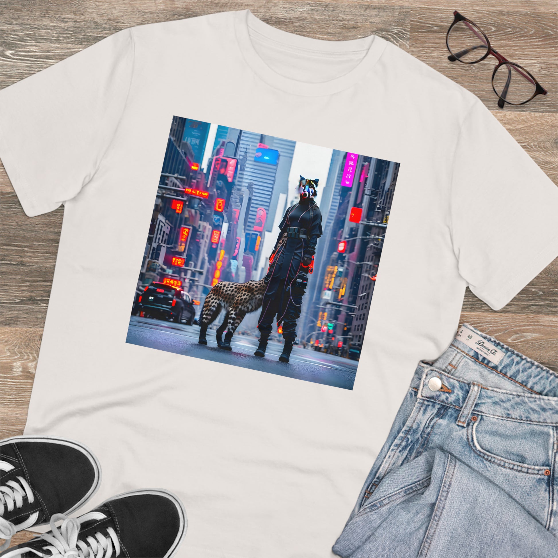 Tricou Organic Eco-Friendly Unisex - Apocalypse of the Future AI Print