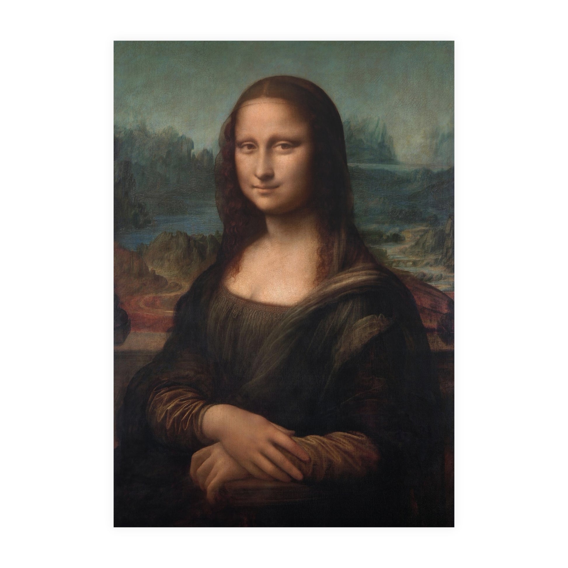 Poster Vertical din hârtie mată - Mona Lisa - Gioconda - de Leonardo da Vinci - Pictura Celebră