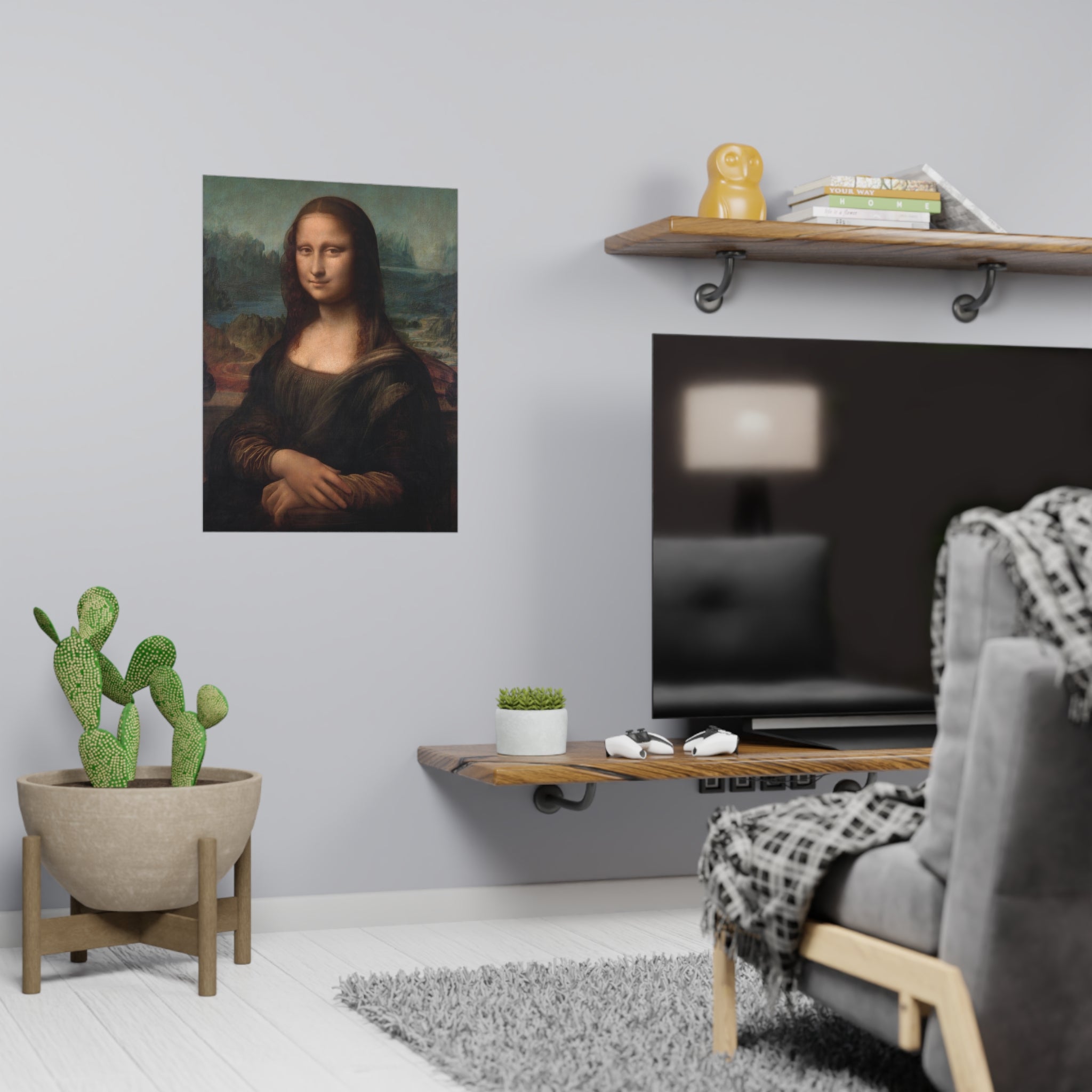 Poster Vertical din hârtie mată - Mona Lisa - Gioconda - de Leonardo da Vinci - Pictura Celebră