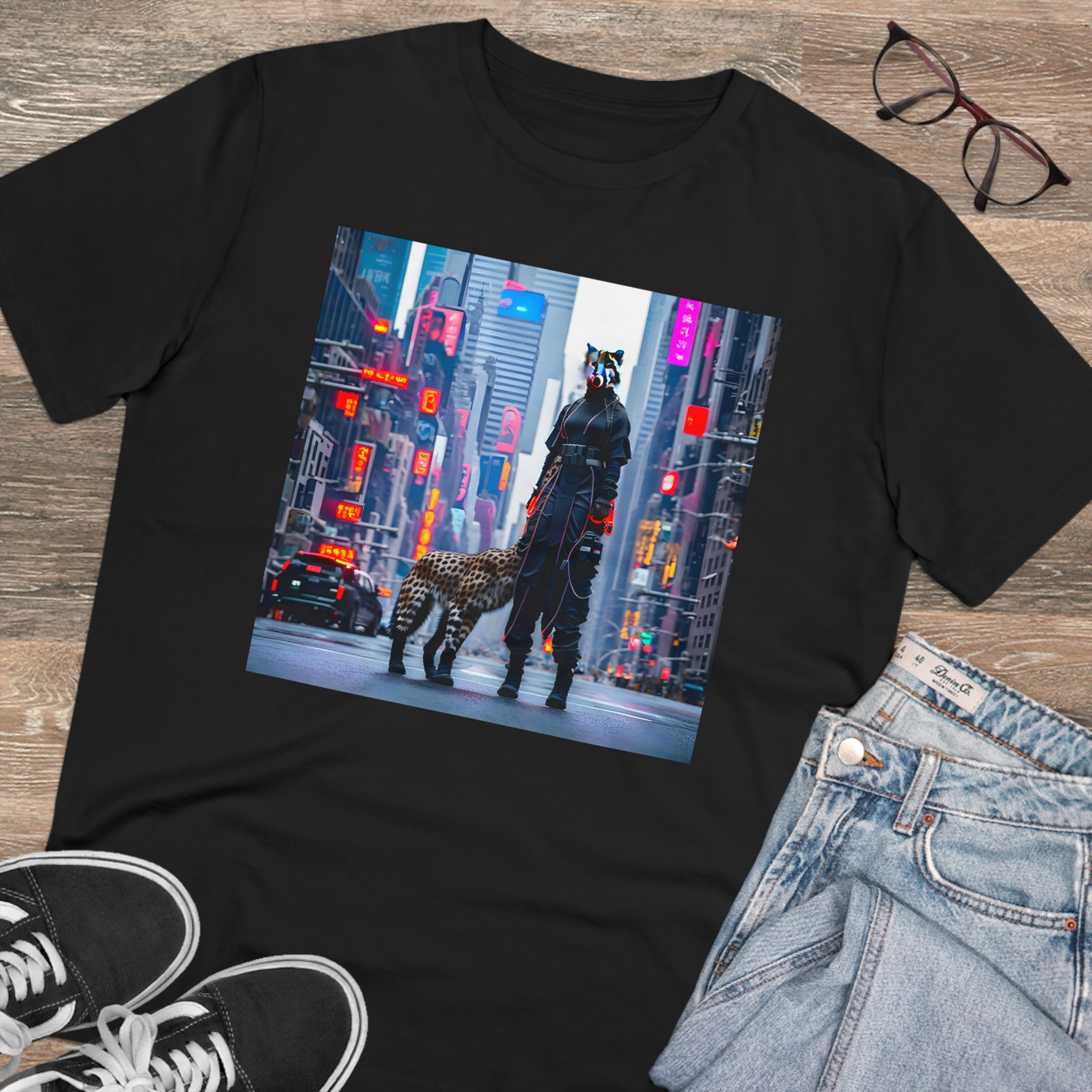 Tricou Organic Eco-Friendly Unisex - Apocalypse of the Future AI Print