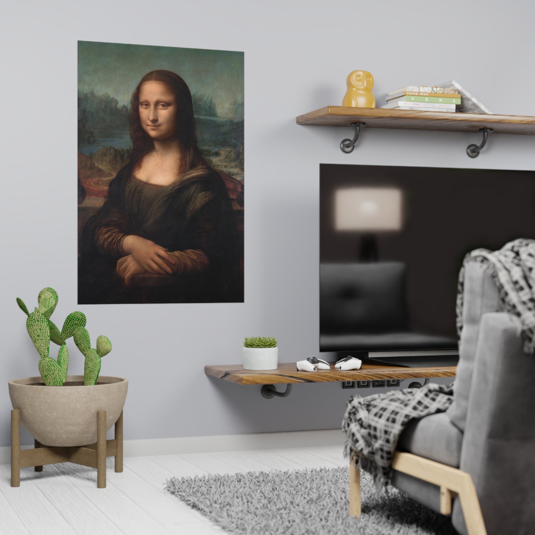 Poster Vertical din hârtie mată - Mona Lisa - Gioconda - de Leonardo da Vinci - Pictura Celebră