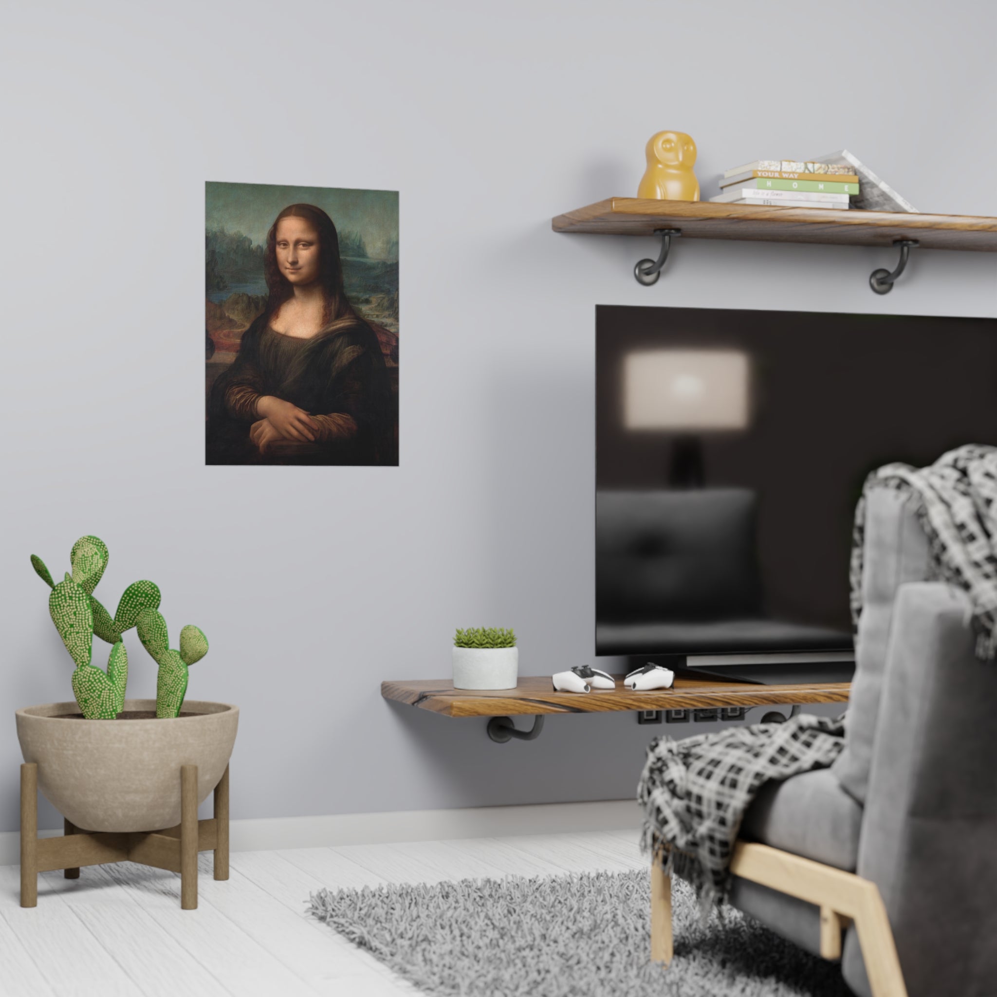 Poster Vertical din hârtie mată - Mona Lisa - Gioconda - de Leonardo da Vinci - Pictura Celebră