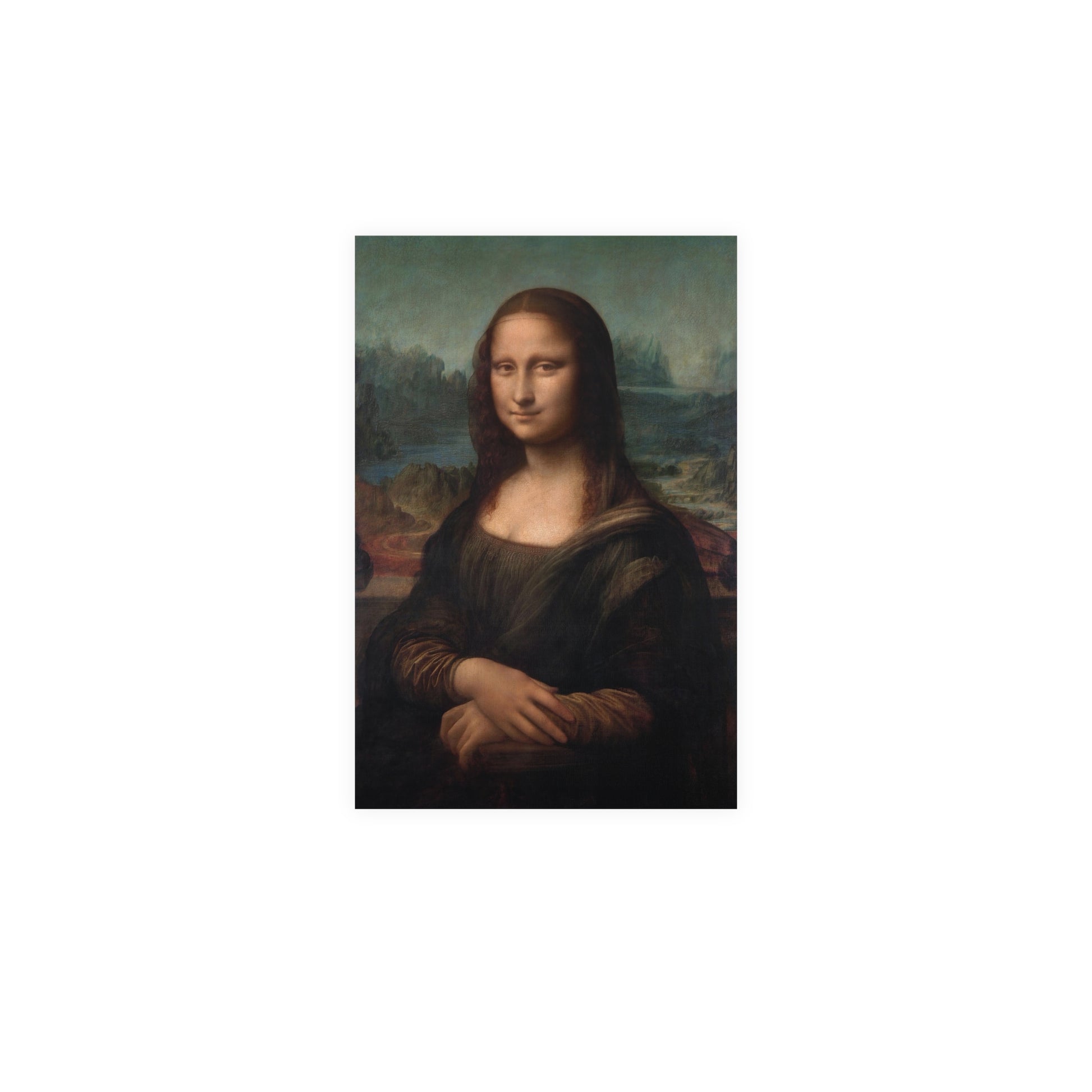 Poster Vertical din hârtie mată - Mona Lisa - Gioconda - de Leonardo da Vinci - Pictura Celebră