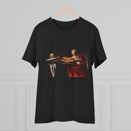 Tricou Organic Eco-Friendly Unisex - Caravaggio Tablou St Jerome Writing, c.1605