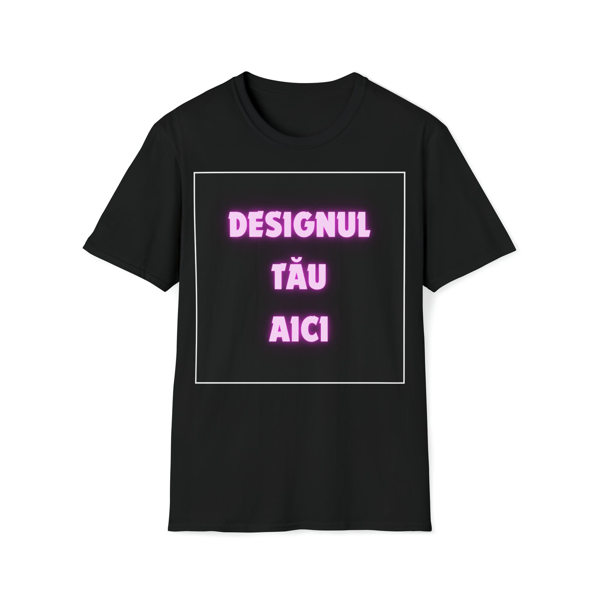 Tricou Personalizat - Negru Unisex