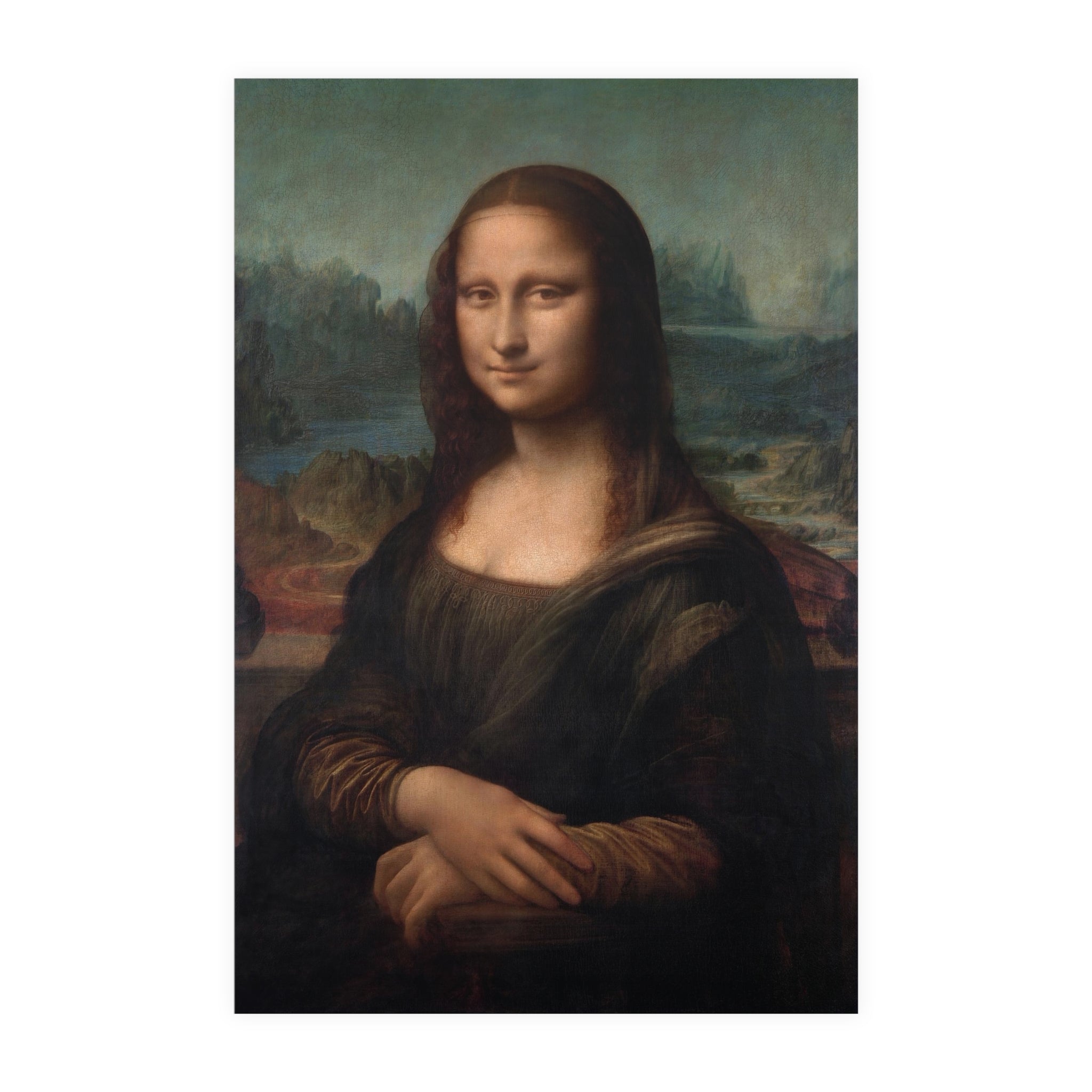 Poster Vertical din hârtie mată - Mona Lisa - Gioconda - de Leonardo da Vinci - Pictura Celebră