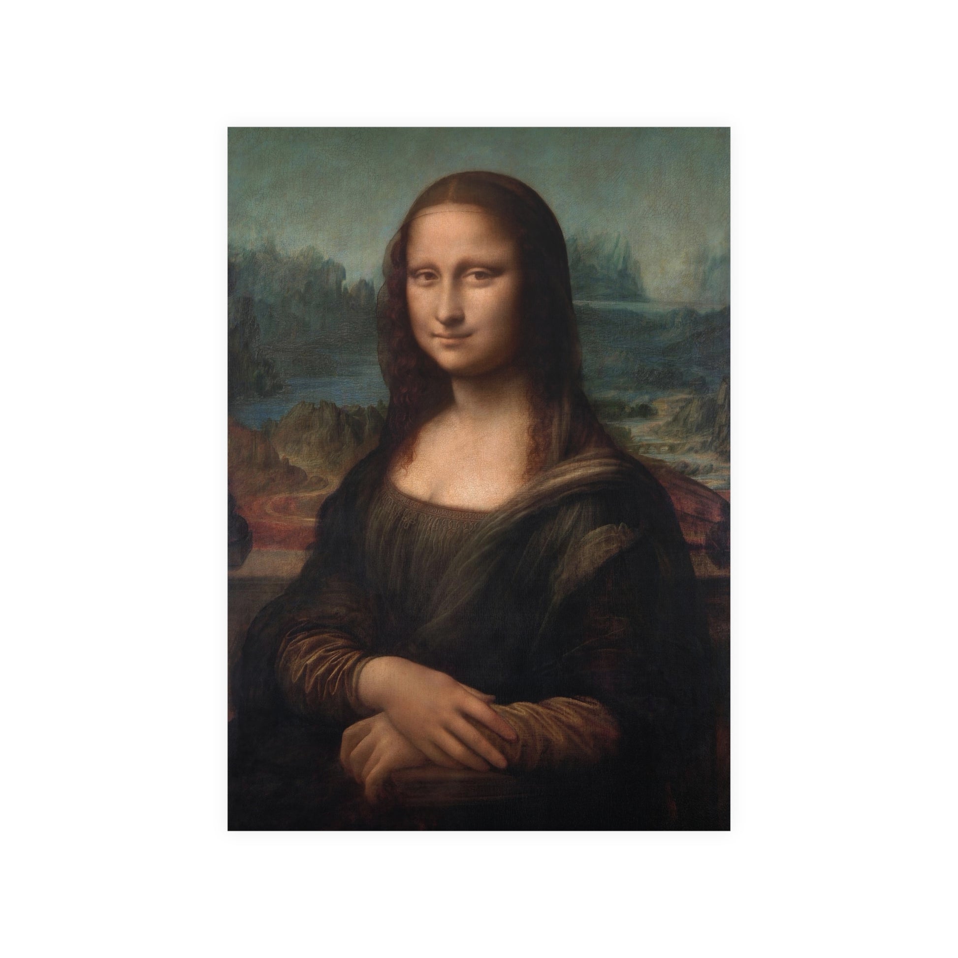 Poster Vertical din hârtie mată - Mona Lisa - Gioconda - de Leonardo da Vinci - Pictura Celebră