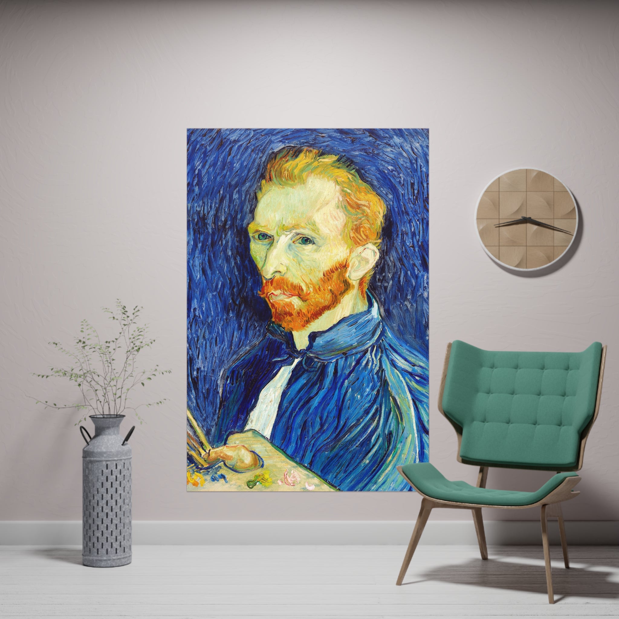 Poster Vertical din hârtie mată - Van Gogh Portret - Autoportret -  de Vincent Van Gogh - Pictura Celebră