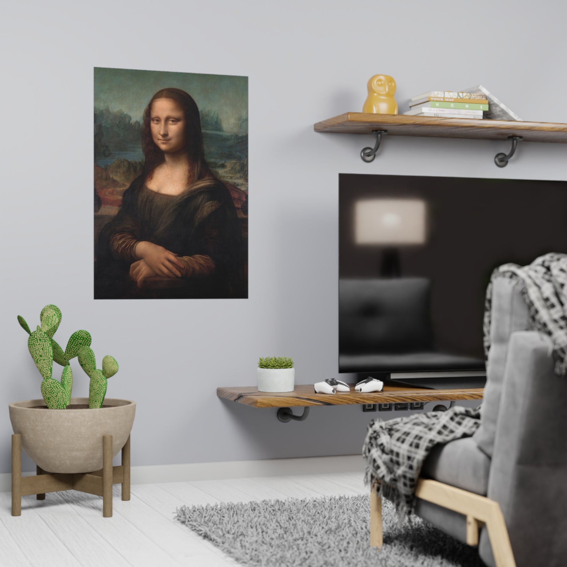 Poster Vertical din hârtie mată - Mona Lisa - Gioconda - de Leonardo da Vinci - Pictura Celebră