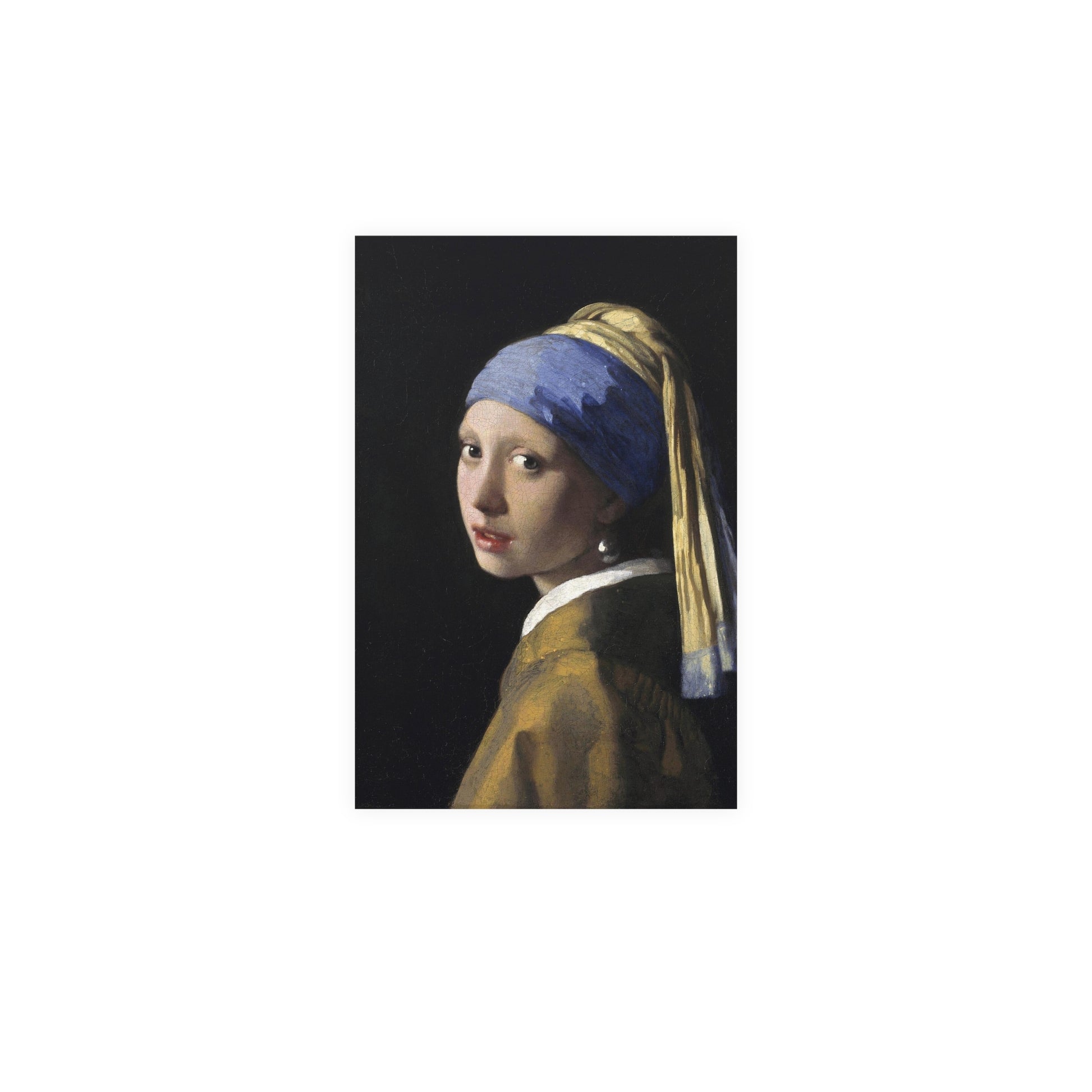 Poster Vertical din hârtie mată - Fata cu turban de Vermeer - Pictura Celebră