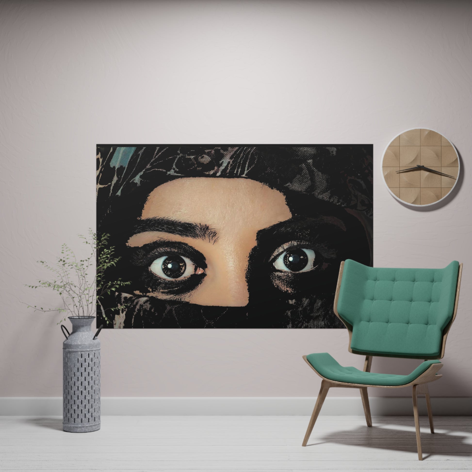 Poster Orizontal din hârtie mată - Eyes Never Lie - Design Interior - Print