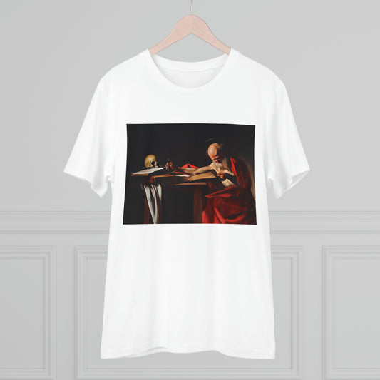 Tricou Organic Eco-Friendly Unisex - Caravaggio Tablou St Jerome Writing, c.1605