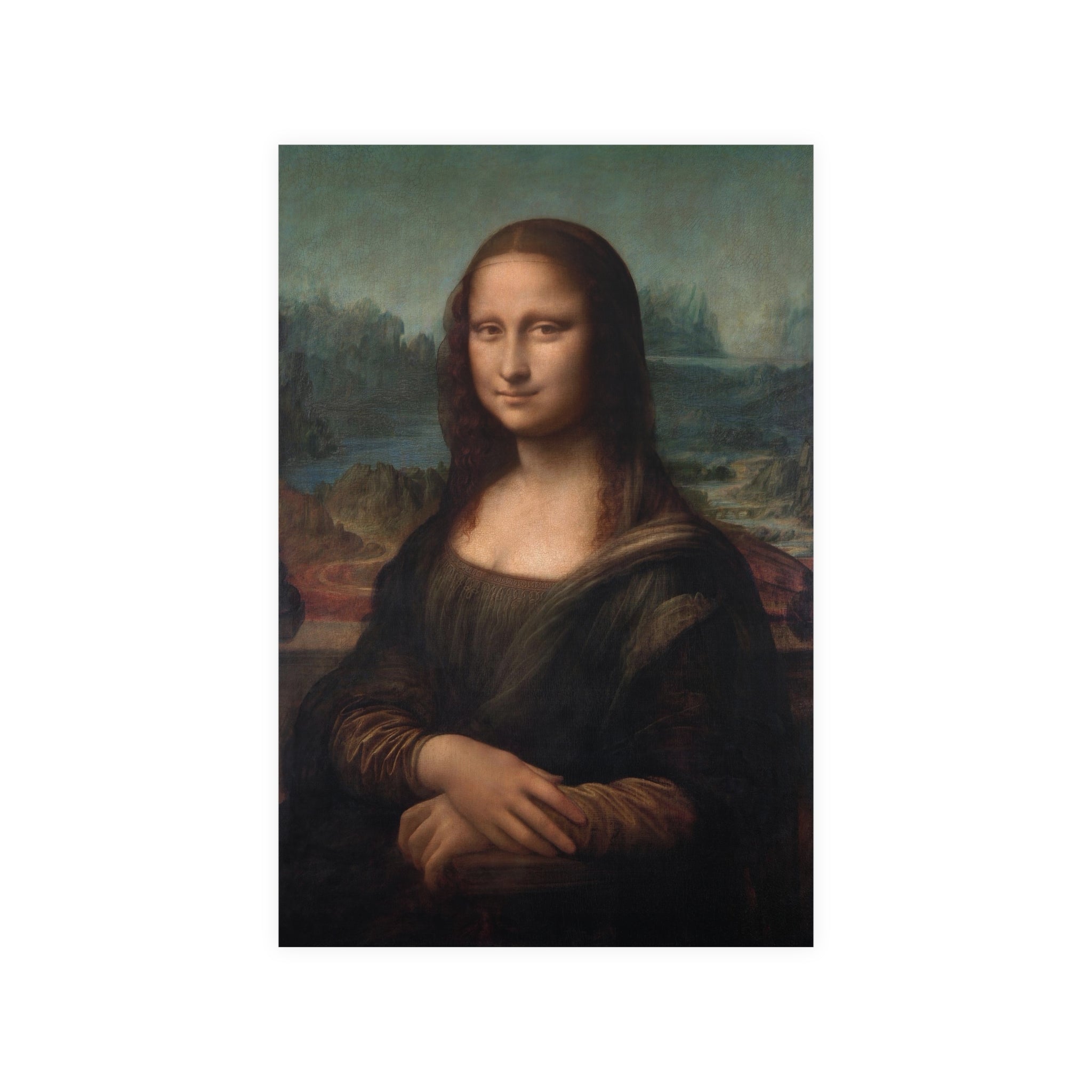 Poster Vertical din hârtie mată - Mona Lisa - Gioconda - de Leonardo da Vinci - Pictura Celebră