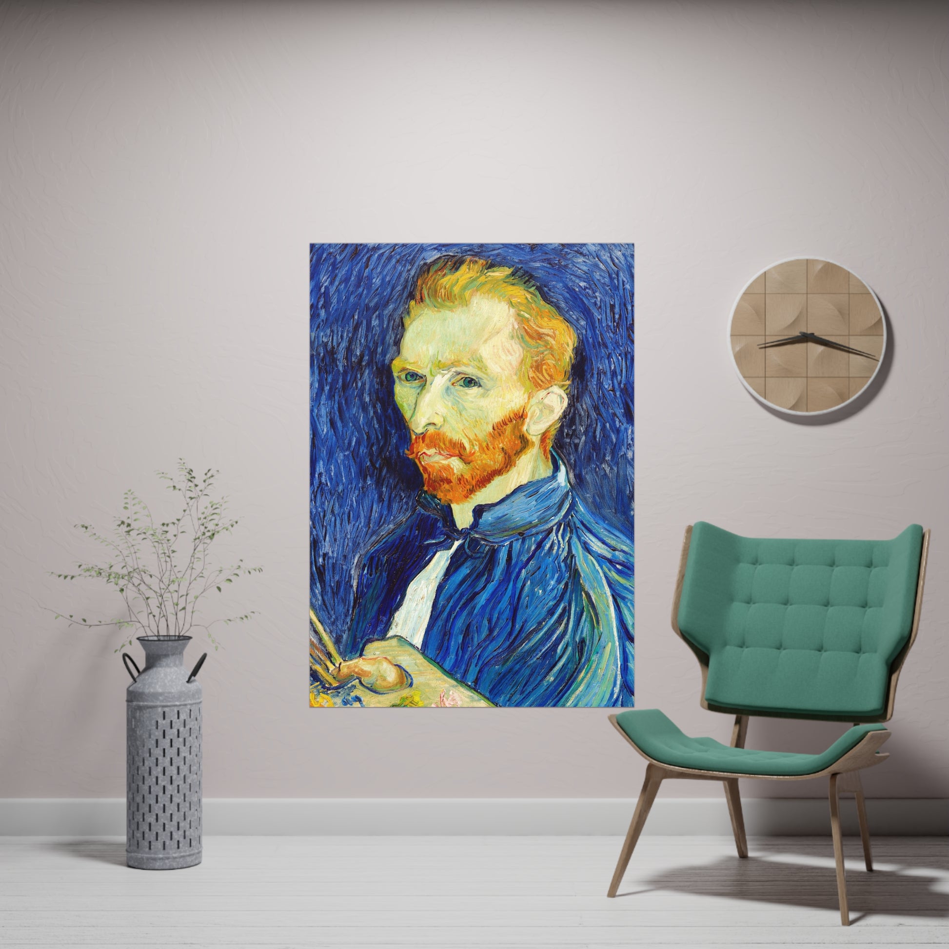 Poster Vertical din hârtie mată - Van Gogh Portret - Autoportret -  de Vincent Van Gogh - Pictura Celebră