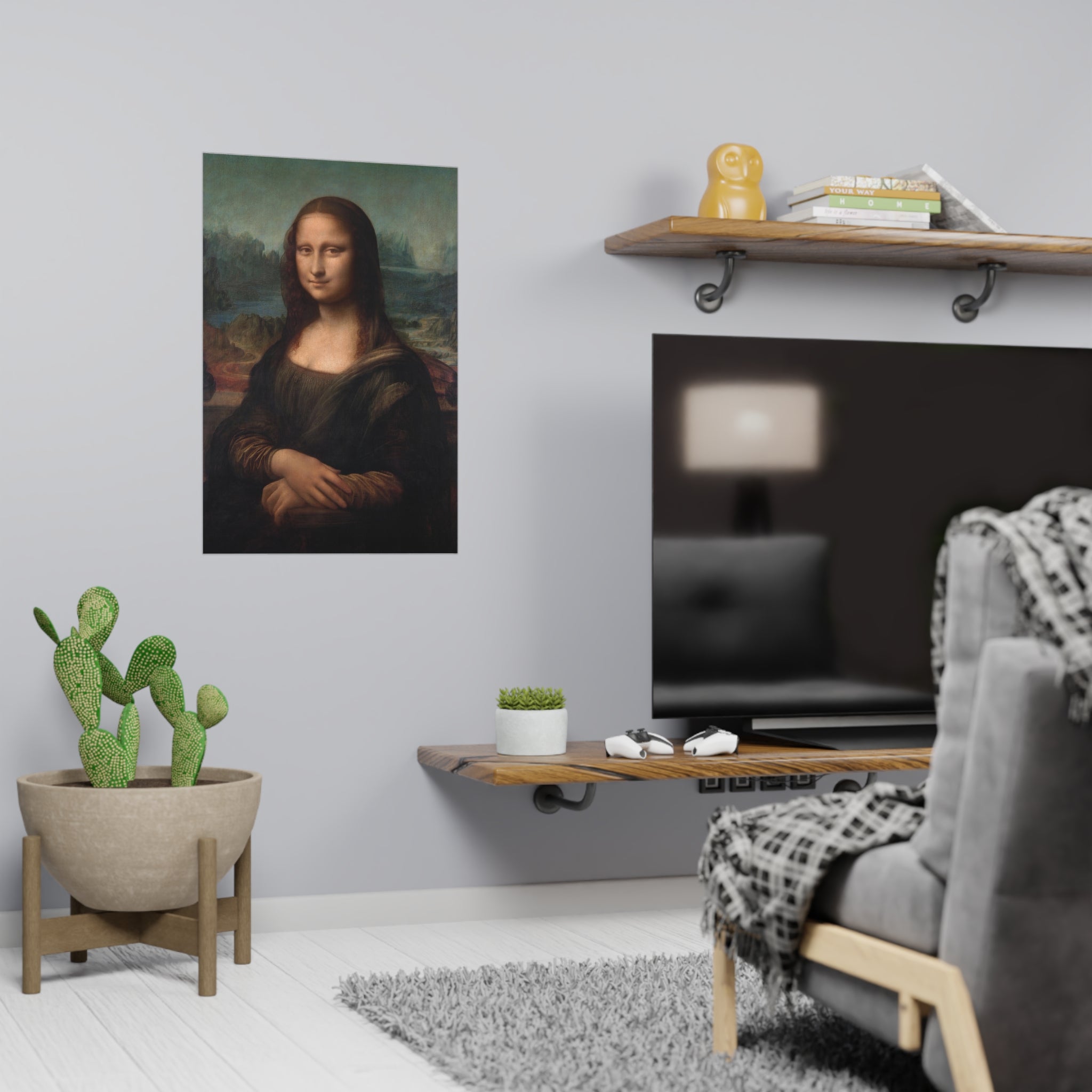 Poster Vertical din hârtie mată - Mona Lisa - Gioconda - de Leonardo da Vinci - Pictura Celebră