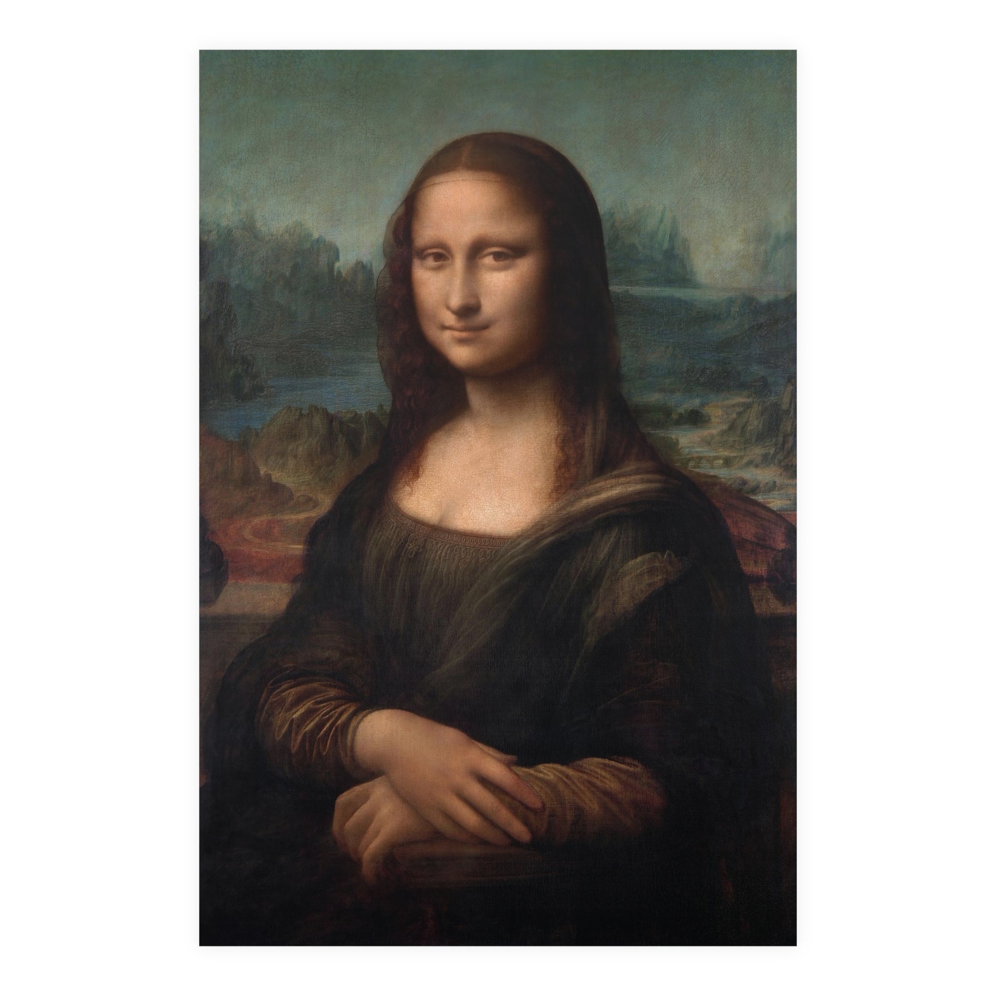 Poster Vertical din hârtie mată - Mona Lisa - Gioconda - de Leonardo da Vinci - Pictura Celebră