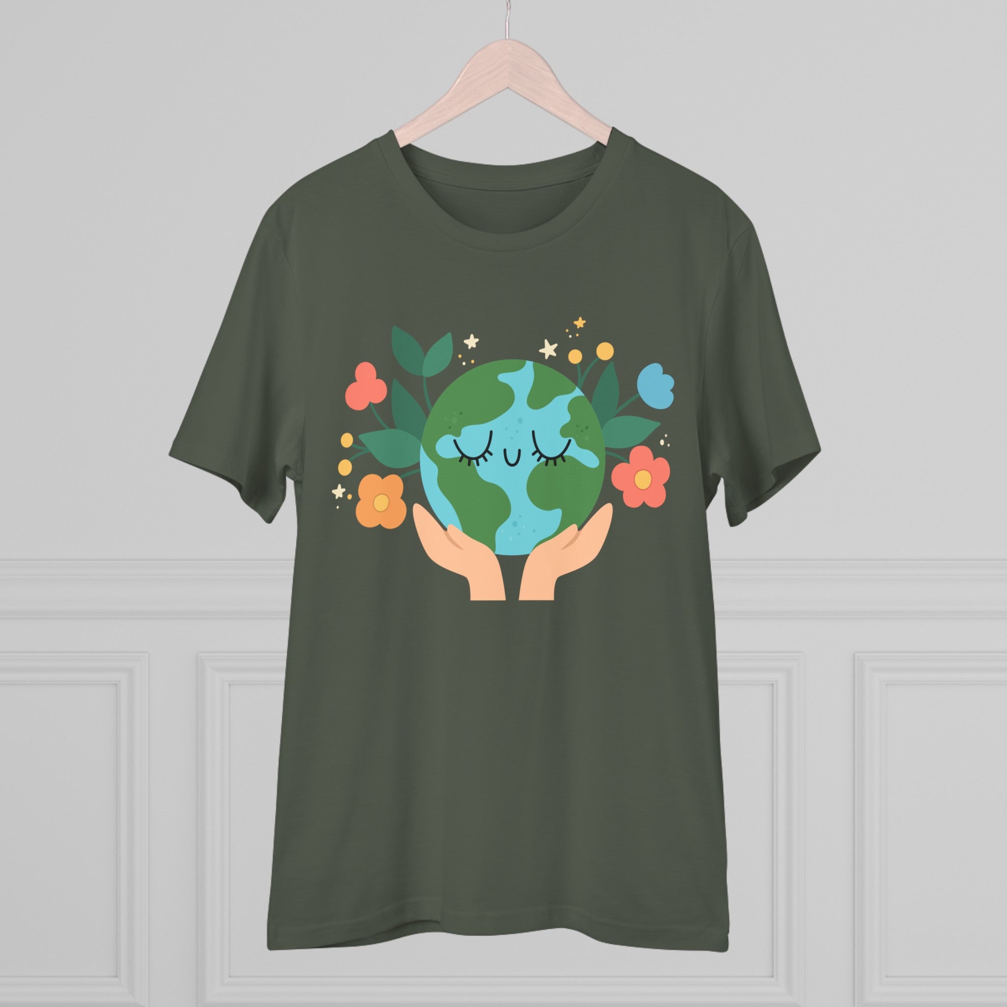 Tricou Organic Eco-Friendly Unisex - Happy Earth Hug