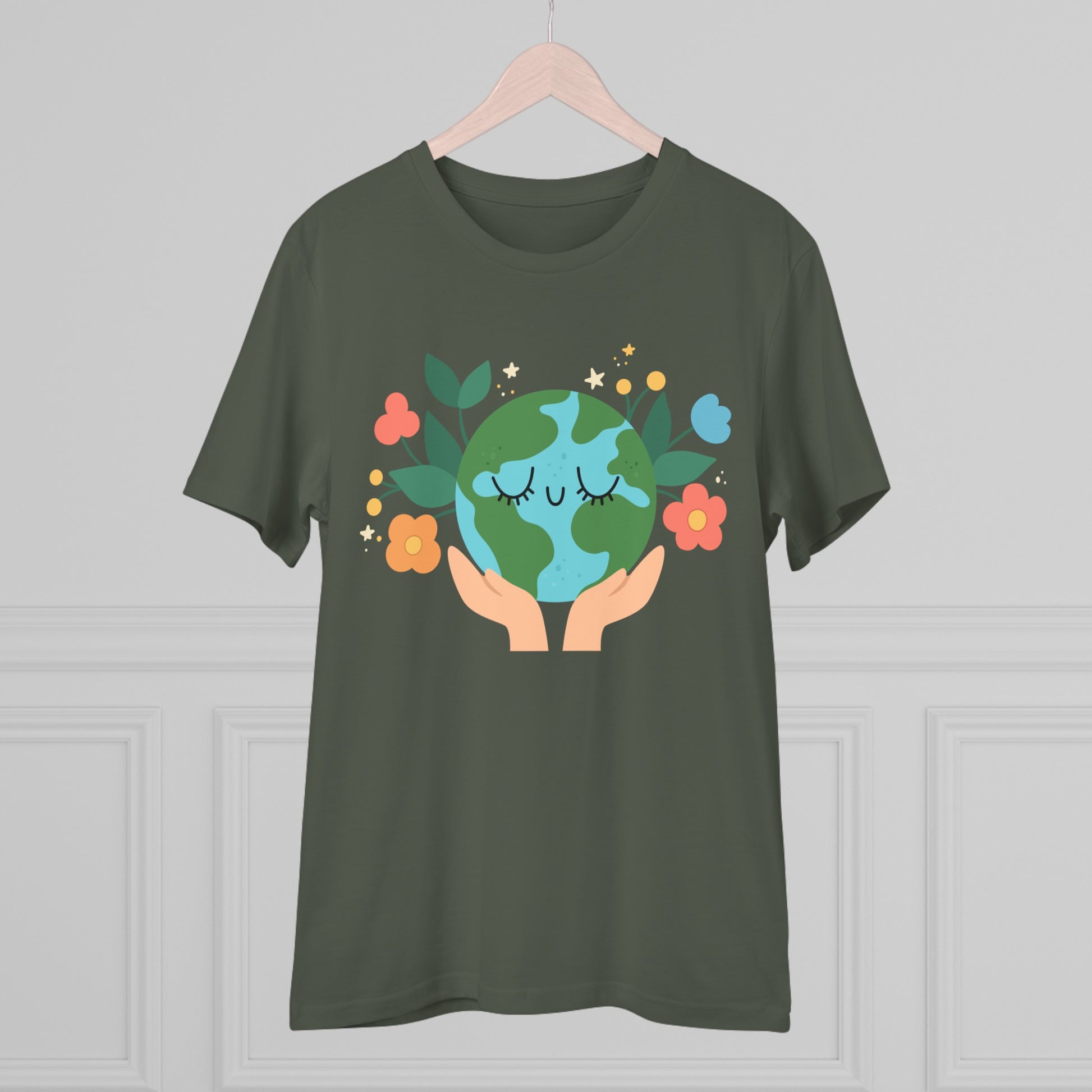 Tricou Organic Eco-Friendly Unisex - Happy Earth Hug