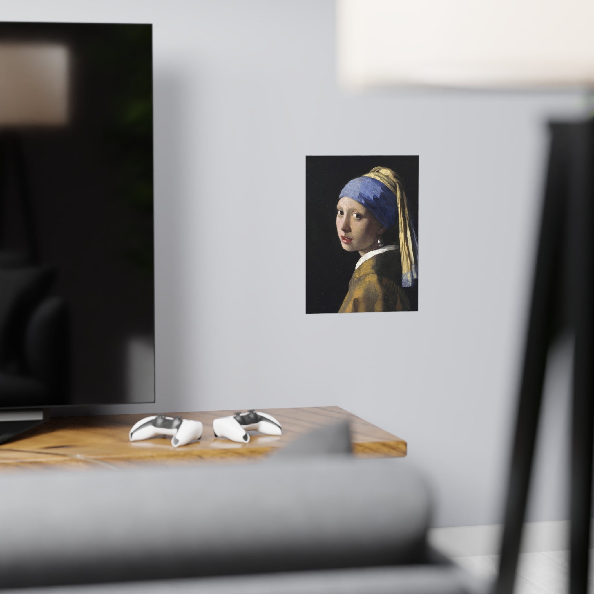 Poster Vertical din hârtie mată - Fata cu turban de Vermeer - Pictura Celebră