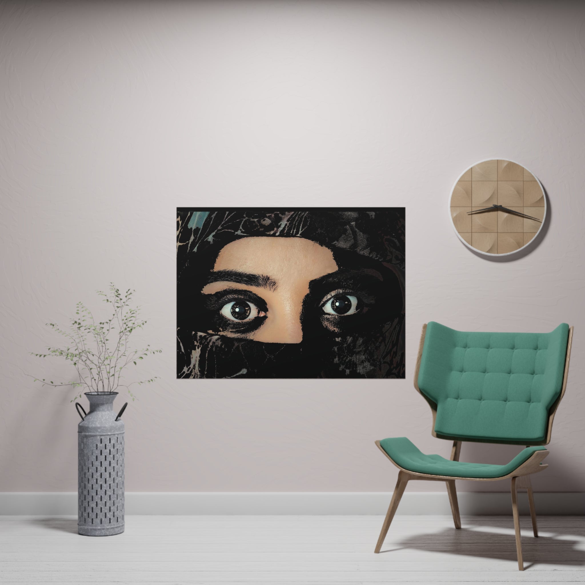 Poster Orizontal din hârtie mată - Eyes Never Lie - Design Interior - Print