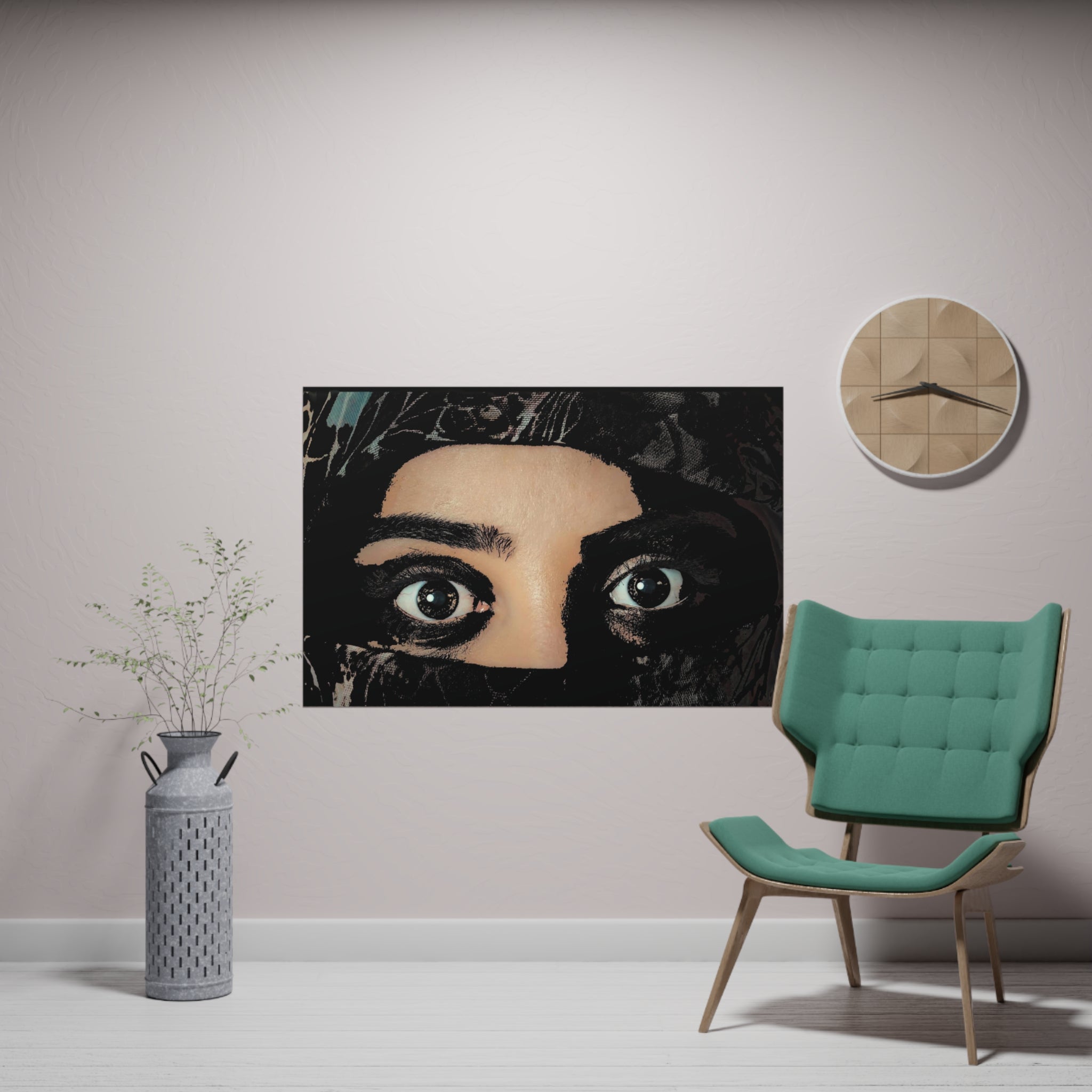 Poster Orizontal din hârtie mată - Eyes Never Lie - Design Interior - Print