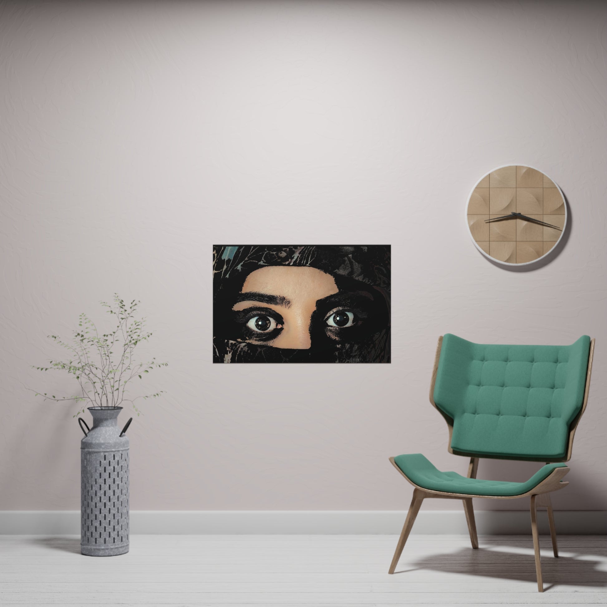 Poster Orizontal din hârtie mată - Eyes Never Lie - Design Interior - Print