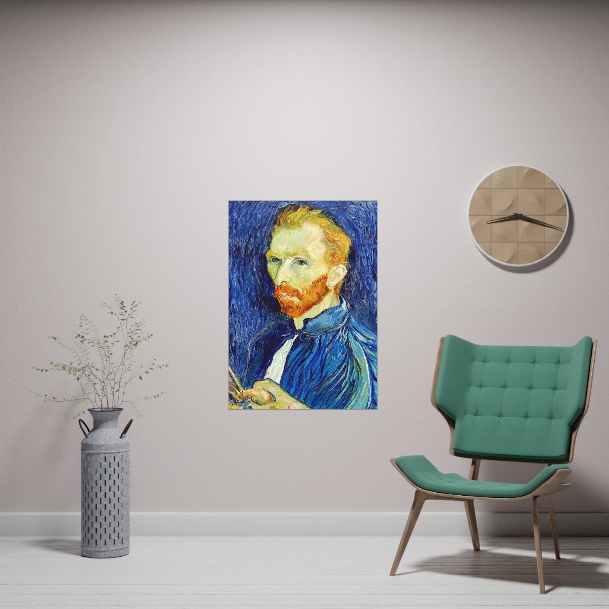 Poster Vertical din hârtie mată - Van Gogh Portret - Autoportret -  de Vincent Van Gogh - Pictura Celebră