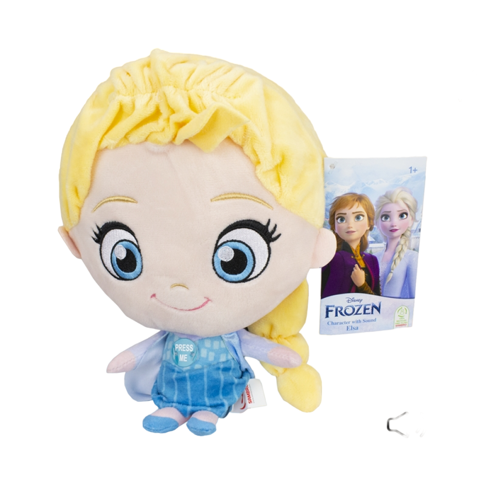 Jucarie din plus cu sunete Elsa, Frozen, 24 cm