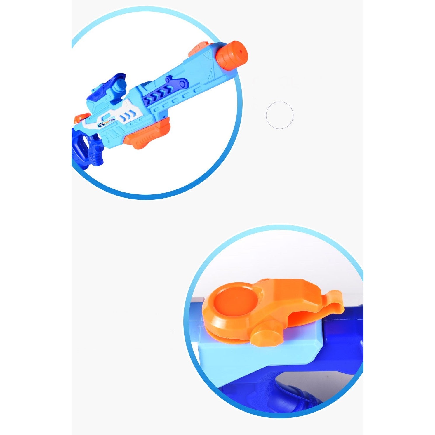 Pistol cu Apa pentru Copii, Rezervor, Pentru Piscina/Plaja, Flippy, 6ani+, Albastru, 1200ML