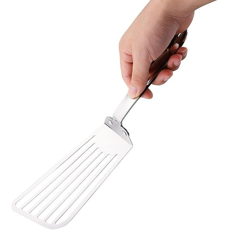 Spatula flexibila Flippy, Fish Turner, din otel, durabila, cu margini subtiri pentru taiere, pentru carne, oua, peste, multifunctionala, argintiu