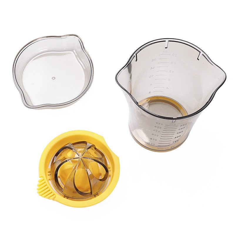 Storcator manual citricie Flippy, cu recipient de 600 ml, 15x8.5x13.5 cm, material ABS, Transparent