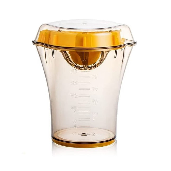 Storcator manual citricie Flippy, cu recipient de 600 ml, 15x8.5x13.5 cm, material ABS, Transparent